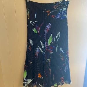 Beautiful Tanya Taylor Floral Skirt, black multi colored